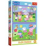 34435 Trefl Puzzle - Peppa na placu zabaw 2x24 el.