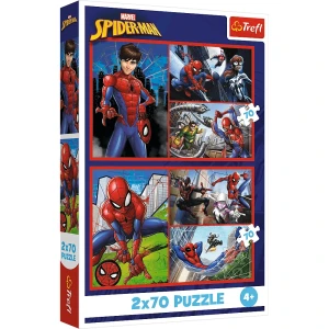 34443 Trefl Puzzle - Pajęcze historie, Disney Marvel Spiderman 2x70 el.
