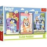 34890 Trefl Puzzle - Rodzina Bluey 3x50 el.