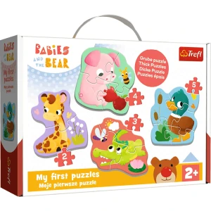36135 Trefl Baby Classic - Bobaskowe zwierzątka, Bobaski i miś