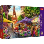 10799 Trefl Puzzle Premium Plus - Tea Time: Targ kwiatowy, Paryż 1000 el. 