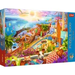 10842 Trefl Puzzle Premium Plus - Tea Time: Z wizytą na Santorini 1000 el. 