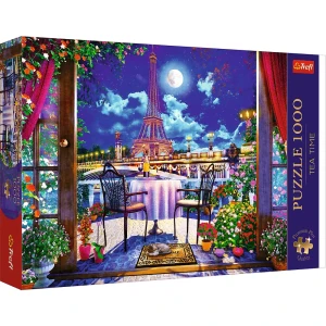 10843 Trefl Puzzle Premium Plus - Tea Time: Paryż w blasku księżyca 1000 el.