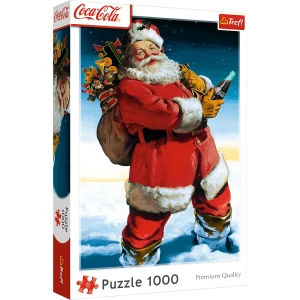 10923 Trefl Puzzle XMAS - Coca-Cola: Mikołaj na śniegu 1000 el.