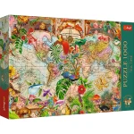 12077 Trefl Puzzle Premium Plus - Tea Time: Antyczna mapa świata 1000 el. 