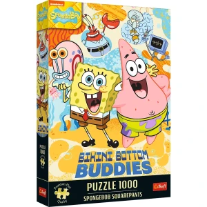 12081 Trefl Puzzle Premium Plus - SpongeBob Kanciastoporty 1000 el. 