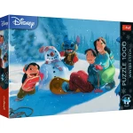 12100 Trefl Puzzle Premium Plus XMAS - Zimowy Stitch 1000 el. 