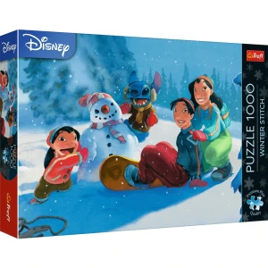12100 Trefl Puzzle Premium Plus XMAS - Zimowy Stitch 1000 el. 