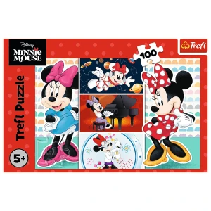 16517 Trefl Puzzle - Zabawna Minnie, Disney 100 el. 