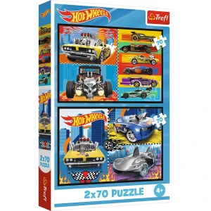 34442 Trefl Puzzle - Samochodziki Hot Wheels 2x70 el.