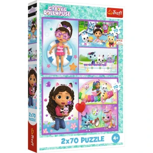 34438 Trefl Puzzle - Baw się z Gabby 2x70 el.