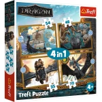 34678 Trefl Puzzle 4w1 - Smocze dni