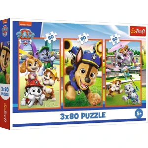 34886 Trefl Puzzle - Psia zgraja, Psi Patrol 3x80 el.