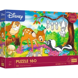 40054 Trefl Puzzle 40-lecie - Bambi i leśni przyjaciele 160 el.