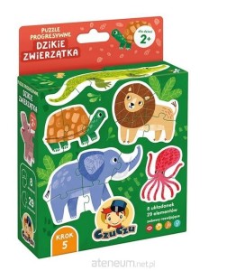 94171 CZUCZU Puzzle progresywne Dzikie zwierzęta 2+