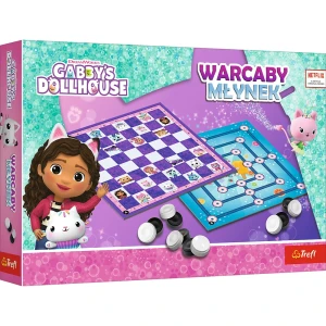 02800 TREFL - Gra Warcaby i Młynek Gabby's Dollhouse