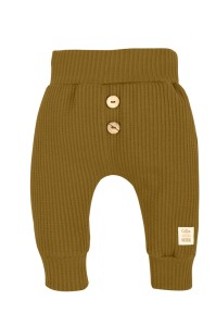 10249GB-80 MAKOMA - Spodnie Natural Waffel Golden Brown r. 80