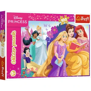 14834 Trefl Puzzle "100 Glitter" - Blask magii przyjaźni, Disney Princess 100 el.