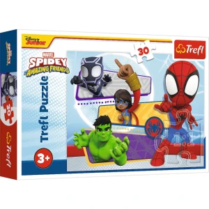 18322 Trefl Puzzle - Odważny Spidey, Marvel 30 el. 