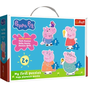 36137 Trefl Baby Classic - Mała świnka wśród przyjaciół, Peppa Pig