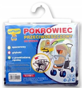 1800 Topgal - Pokrowiec foliowy na wózek spacerowy