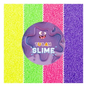 3467 Tuban Slime - Brokat mineralny Neonowy 4 kolory 32g