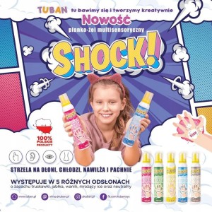 3408 Tuban - Shock! Multisensoryczny Pianko - Żel 200ml, mix 
