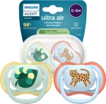 SCF376/24 Avent - Smoczek Ultra Air Night 0-6m 2szt. leniwiec/tygrys