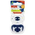nuk-signature-night-smoczek-uspokajajacy-silikonowy-0-6m-niebieski-2-szt-7881275.webp