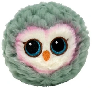 83085 TY Beanie Bouncers - szara sowa FEATHERS