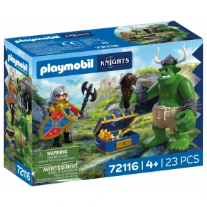 72116 PLAYMOBIL Knights - Troll ze skarbem rycerzy herbu Lew