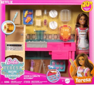 JCT06 Mattel Barbie - Teresa zestaw kuchnia z lalką