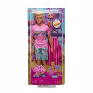 JFV65 Mattel Barbie - Plażowi detektywi Ken