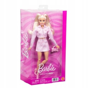 JJN69 Mattel Barbie - Deluxe Style blond różowy denim