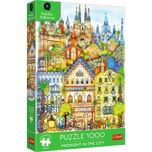 12074 Trefl Puzzle Premium Plus - O północy w Barcelonie 1000 el. 