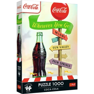 12098 Trefl Puzzle Premium Plus -  Coca-Cola : Gdziekolwiek zmierzasz 1000 el. 