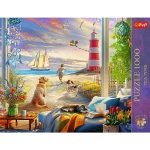12115 Trefl Puzzle Premium Plus - Tea Time: Letnia bryza 1000 el. 