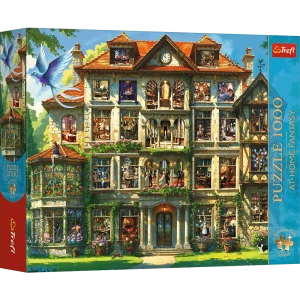 12134 Trefl Puzzle Premium Plus - At-Home Fantasy: Rezydencja pełna sekretów 1000 el. 