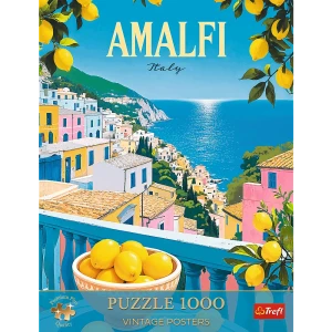 12136 Trefl Puzzle Premium Plus - Vintage Poster: Amalfi, Włochy 1000 el. 