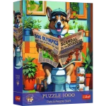 12140 Trefl Puzzle Premium Plus - Pets & People Stuff: Corgi w Toalecie 1000 el. 