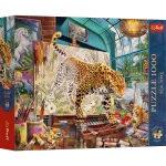 12145 Trefl Puzzle Premium Plus - Tea Time: Lamparty w pracowni malarskiej 1000 el. 