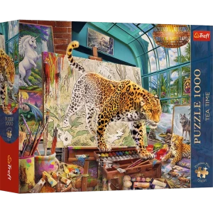 12145 Trefl Puzzle Premium Plus - Tea Time: Lamparty w pracowni malarskiej 1000 el. 