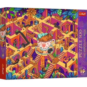 37630 Trefl Puzzle Premium Plus - The Impossible Maze: Wesołe jamniki 500 el. 