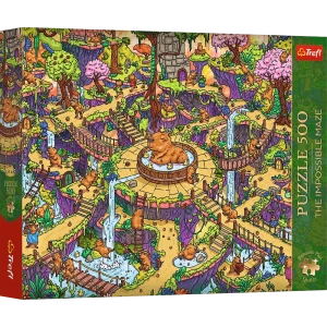 37631 Trefl Puzzle Premium Plus - The Impossible Maze: Zabawne kapibary 500 el. 