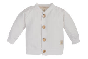 11249W-56 MAKOMA - Bluza Natural Waffel White r. 56