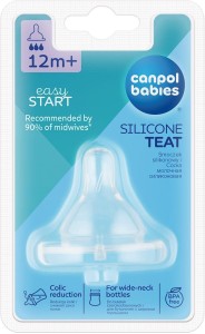 21/724 CANPOL - Smoczek silikon trójprzepływ do butelki EasyStart 1 szt.