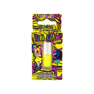 3542 Tuban - Lakier do paznokci Tubi Glam, neon żółty