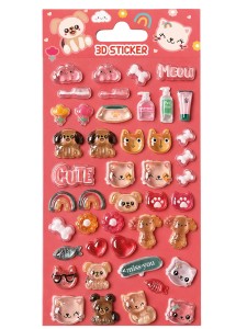 STN0032 Toys Inn - Naklejki Puffy Puppies 3D