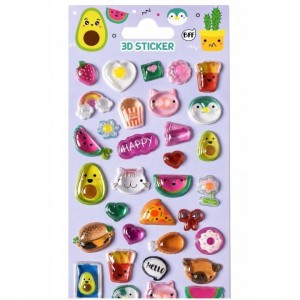 STN0056 Toys Inn - Naklejki Puffy Yummy 3D