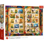 10979 Trefl Puzzle - Kolekcja znaczków - atlas ptaków 1000 el. 